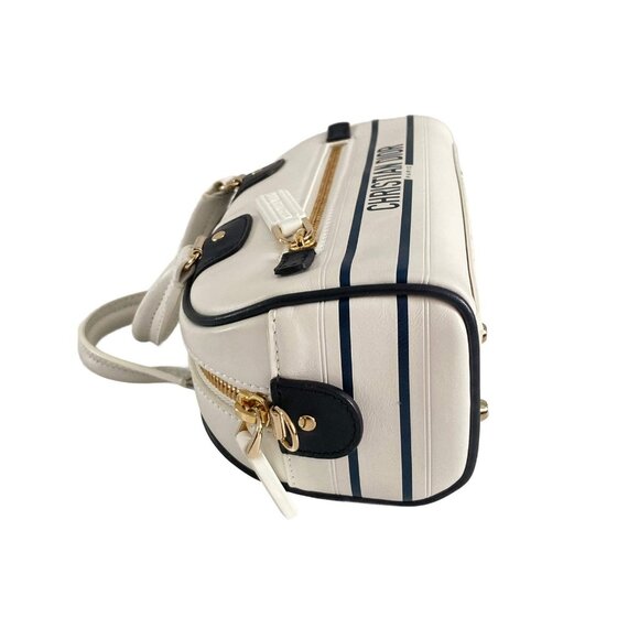 Christian Dior Calfskin Bowling From 2021 Collection by Maria Grazia Chiuri Whit - Picture 4 of 10